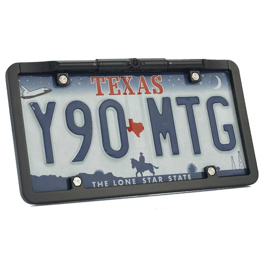 Slim VTL375HD Plate - Full-Frame Ultra (Black) Backup HD License Camera BOYO