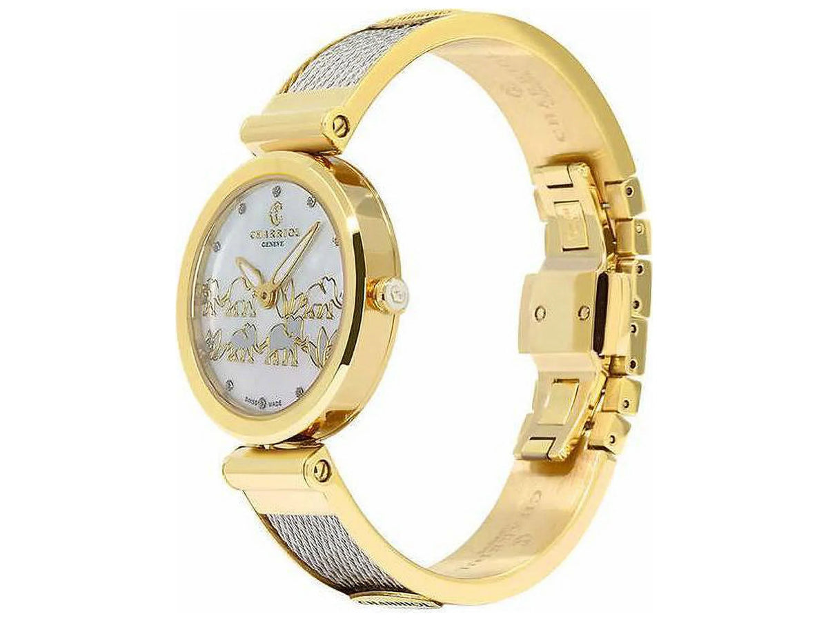 Elephant Forever Ladies White Pearl Watch CHARRIOL Dial Mother of