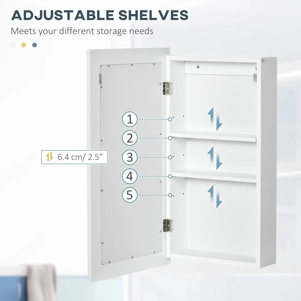 Cabinet, White kleankin Bathroom Mirror Wall Mounted Cabinet, Medicine