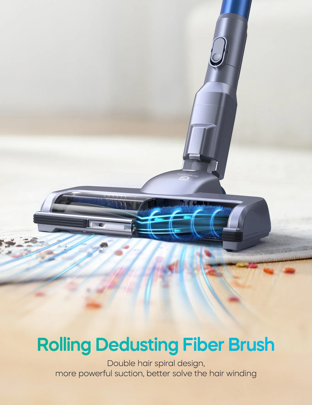 35min Handheld Powerful Cleaner, in 23000Pa Detachable Lightweight Battery, 6 Suction, Runtime, Vacuum with Floor/Carpet/Pet/Hair Cordless 1 Long Home/Car/Hard Vacuum for