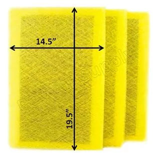 Filter Ranger Replacement 16x22 Pack) (3 RayAir Air Pads Air Cleaner Supply Refills 16x22