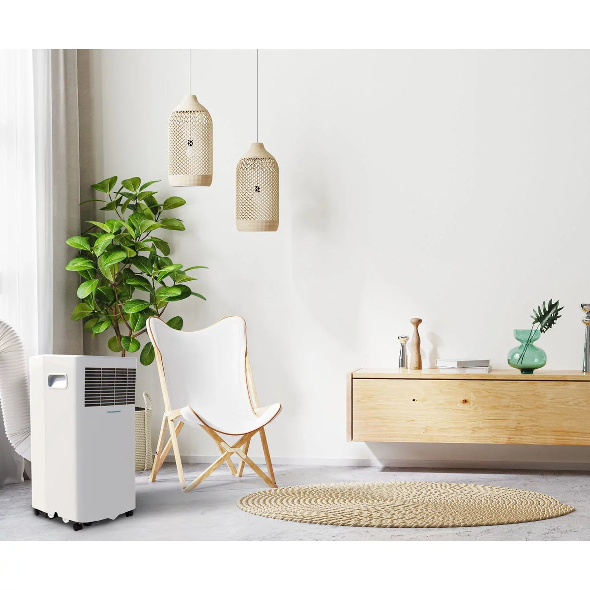 Sense I Keystone Air 115V BTU to for up with Sq. 5,000 Remote Portable Room Conditioner Ft. a Control 250