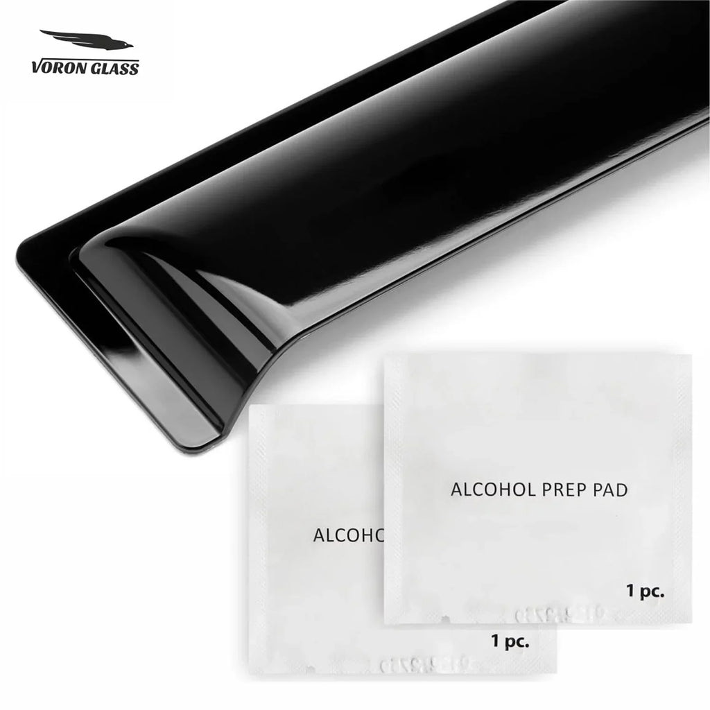 Rain Visors, Vent Extra - Voron Pieces Window 6 Guards for 2016-2022, Durable Pilot 100488 Window Honda Deflectors, Tape-on Glass