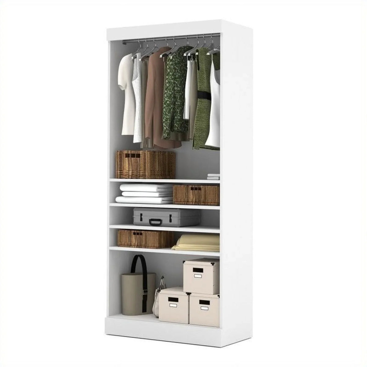 36" Unit Designs Atlin in Storage Corner White
