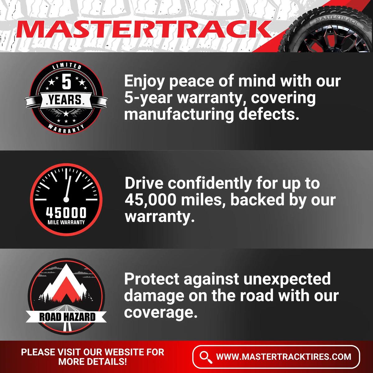 E Terrain LT275/65R20 Truck 126Q Light Rugged 10 SUV BADLANDS Only） RT Mastertrack 275/65/20（Tire Ply Tire