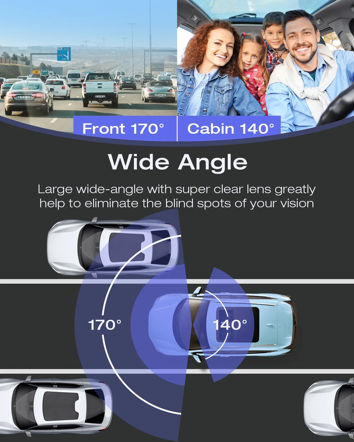 Car 1080P 1.5 Cam Loop FHD Camera Camera Dash Mode, ,Parking Display Vision Recording, HDR Night LCD Car TOGUARD Inch ,IR G-Sensor,