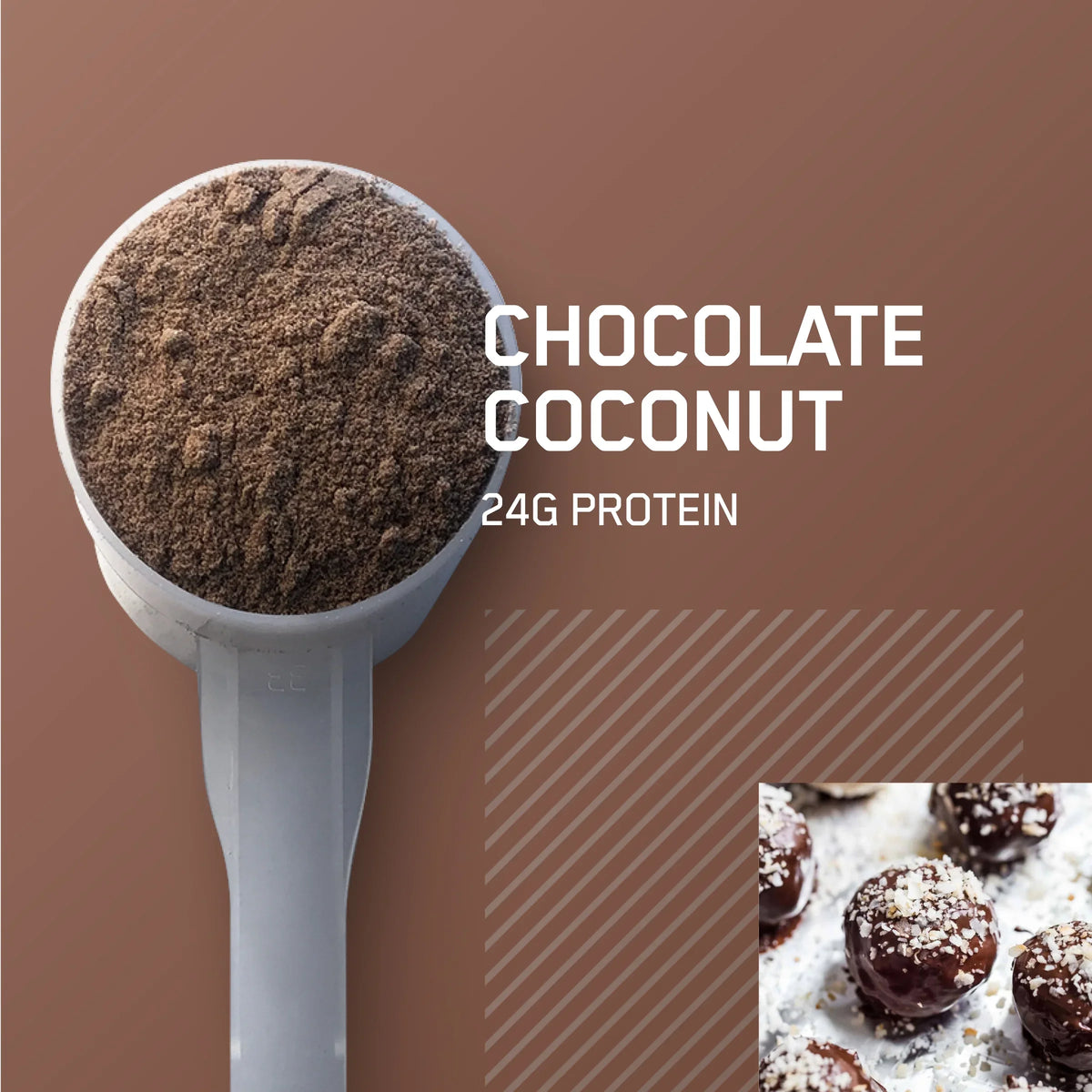 lb, Protein Chocolate Standard Coconut, Whey Powder, Nutrition, Gold Servings 100% 5 Optimum 71