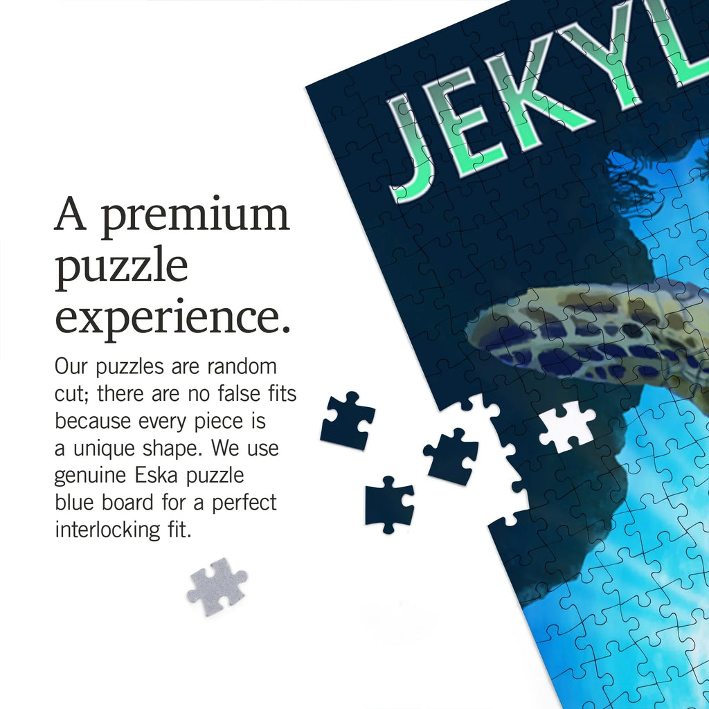 Lantern Georgia, Jekyll Diving 1000 Piece Puzzle, Turtle Jigsaw Press Island, Sea