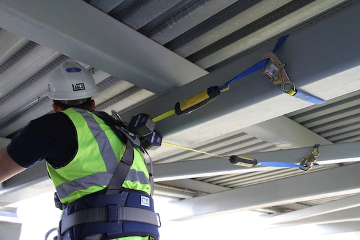 Retracting Quick Web 3101374, (2.7m) Nano-Lok™ Lifeline, Self Tie-Back 3M™ 9 ft. DBI-SALA® Twin-Leg Connect