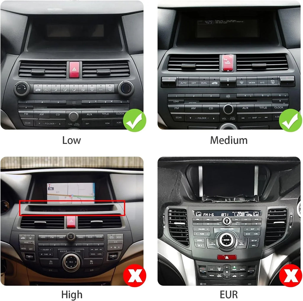 Camera 2009 FM 2+32G Din Support & with 2010 8th Android THONZER Auto IPS Radio Navi Car Car Android 10.1 Touchscreen BT Stereo 2011 inches Backup GPS 10 Double 2008 Accord Honda Carplay for Screen