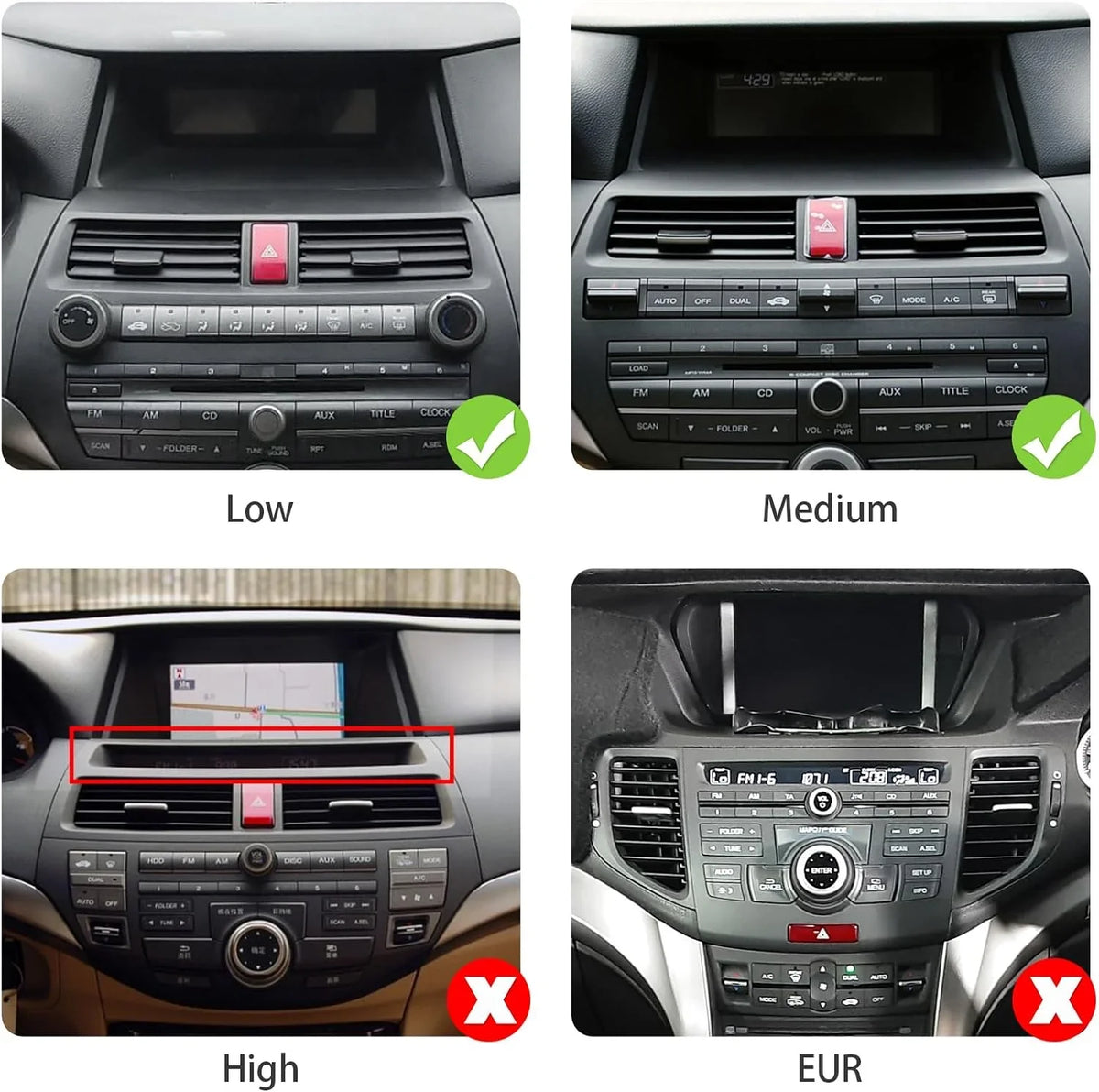 Camera 2009 FM 2+32G Din Support & with 2010 8th Android THONZER Auto IPS Radio Navi Car Car Android 10.1 Touchscreen BT Stereo 2011 inches Backup GPS 10 Double 2008 Accord Honda Carplay for Screen