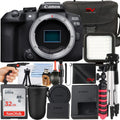 Memory + (Body R10 Only) Premium 32GB + SanDisk with SV Tripod Canon Bundle Mirrorless Accessory + EOS Camera Card Case