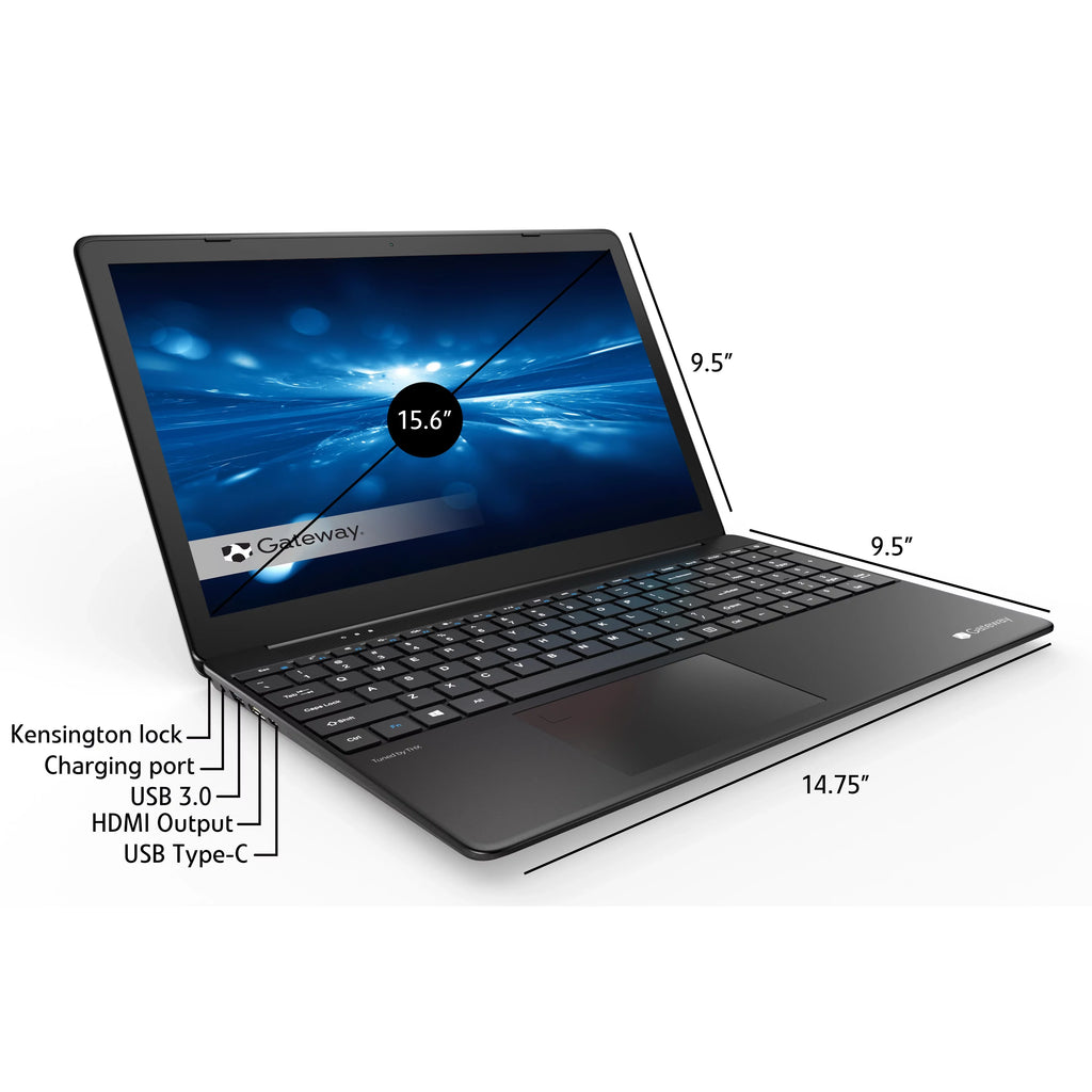 FHD Xe Iris Intel Black Restored i5-1135G7 (Refurbished) 15.6" 512GB Home Win Graphics SSD Gateway 16GB GWTN156-9BK RAM 10 2.4GHz