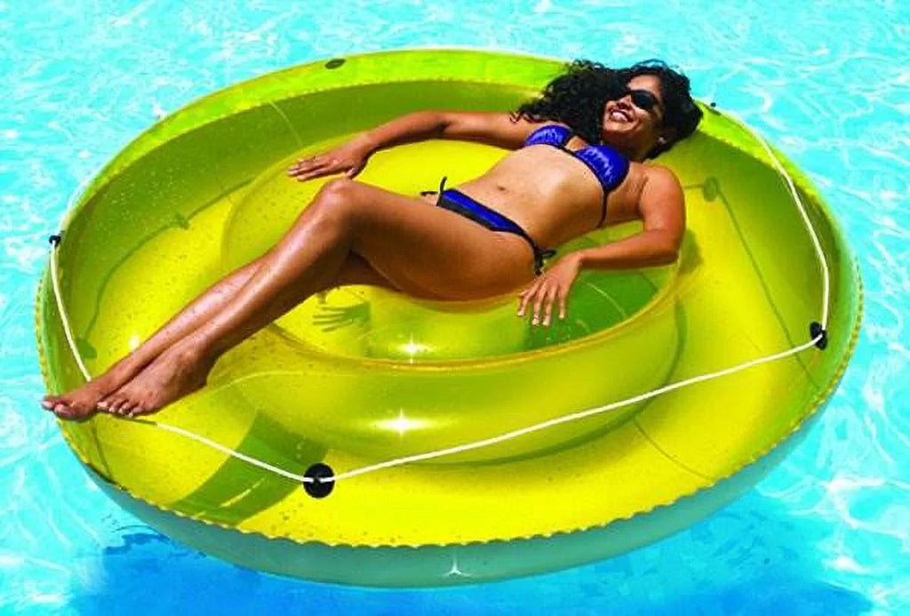Tan Swimline 72" Float Lounger Swimming Pool Island 9050 6-Pack Sun Inflatables,