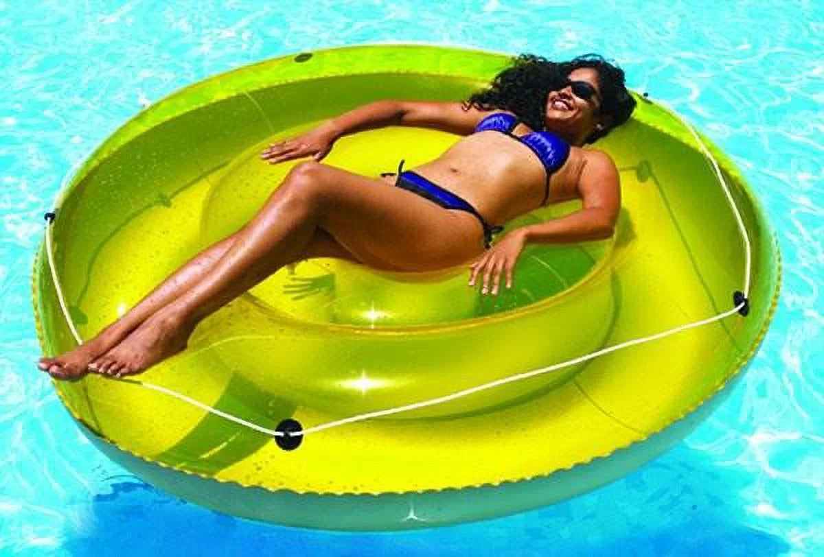 Tan Swimline 72" Float Lounger Swimming Pool Island 9050 6-Pack Sun Inflatables,