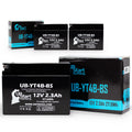 Yamaha UB-YT4B-BS - for Maintenance 400CC Motorcycle Battery Free, SR400 3-Pack 2.3Ah, Battery Factory 12V, UpStart Activated, 2006 Replacement