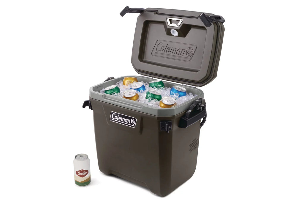 Ice Series Brown, Chest High Cooler, x 19.5" Convoy x'13.25" Performance 17.75"' Hard 28qt Coleman
