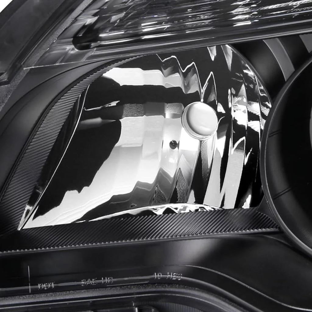 Projector 2013 Type 2011 2010 Chevy Headlight BLACK Set AKKON 2012 Headlamp 2014 Left For - Right 2015 Halogen Equinox &