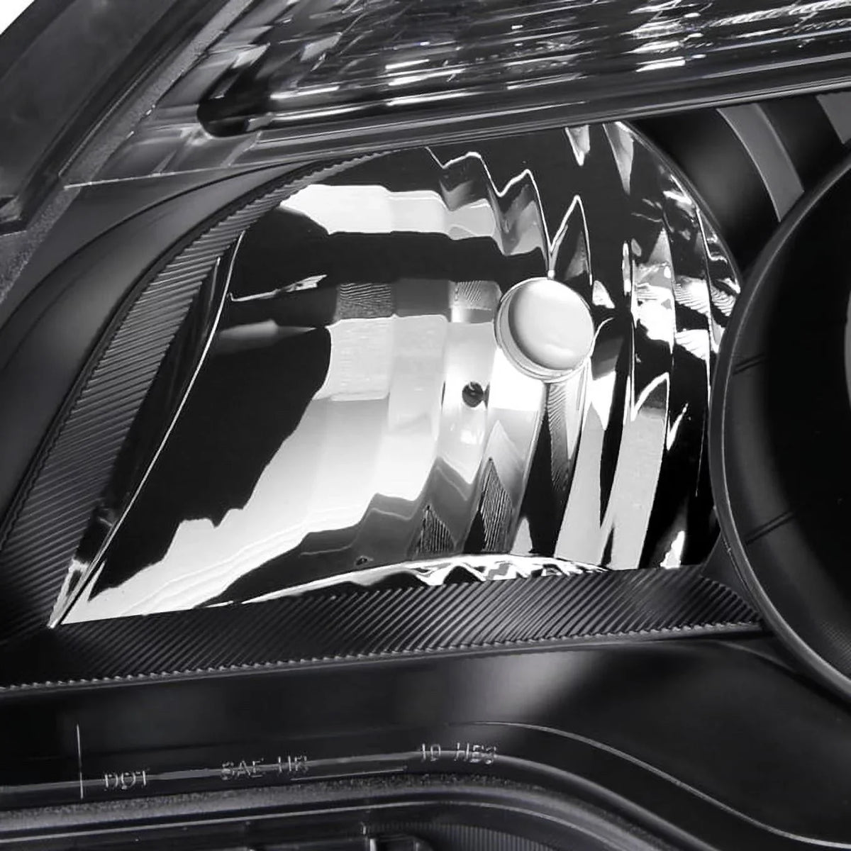 Projector 2013 Type 2011 2010 Chevy Headlight BLACK Set AKKON 2012 Headlamp 2014 Left For - Right 2015 Halogen Equinox &