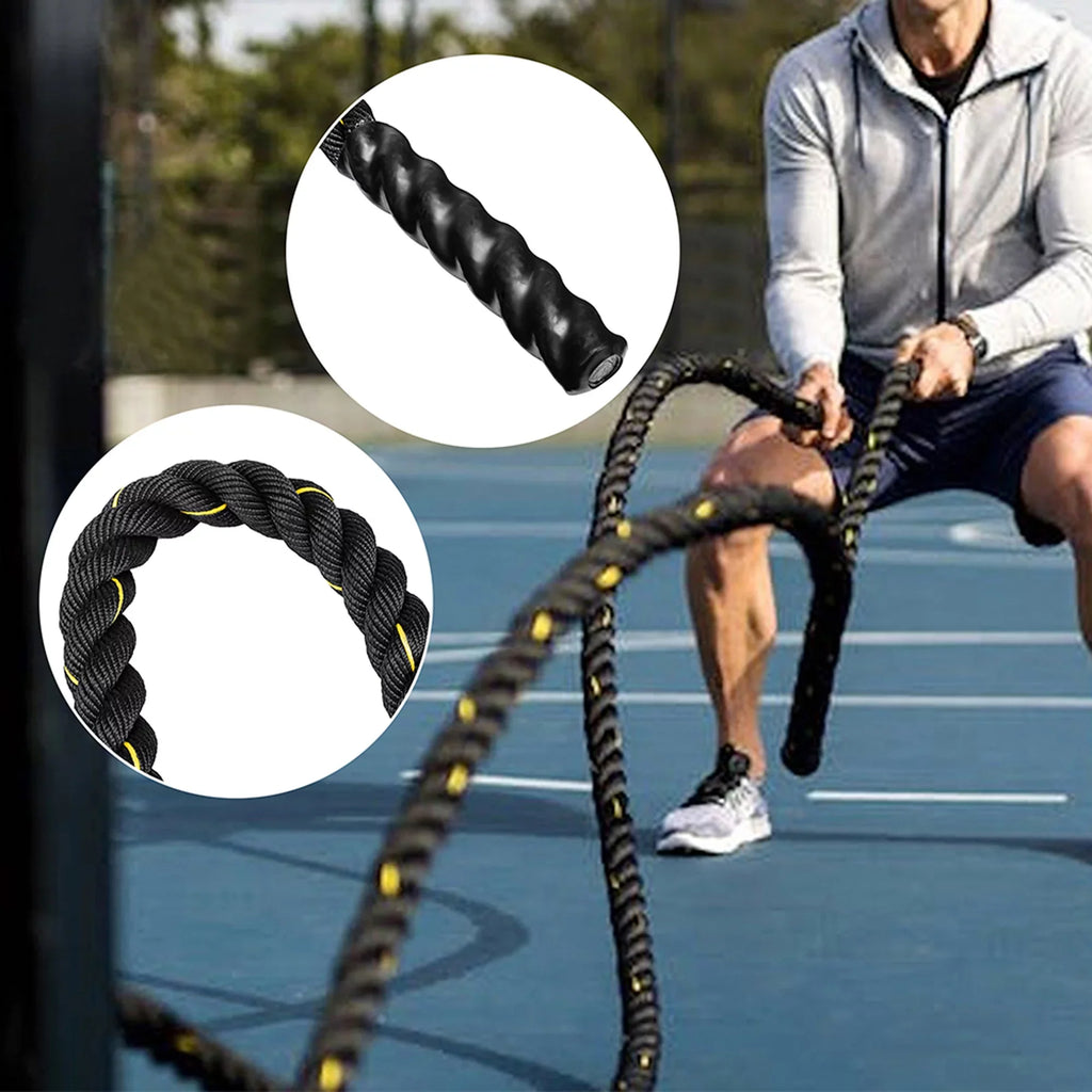 Ropes Building Workouts 49.2ft Rope Power Length, Body Jump for Mens/Womens Battle Muscle Strength Improve Total Rope NK Workout Skipping Heavy