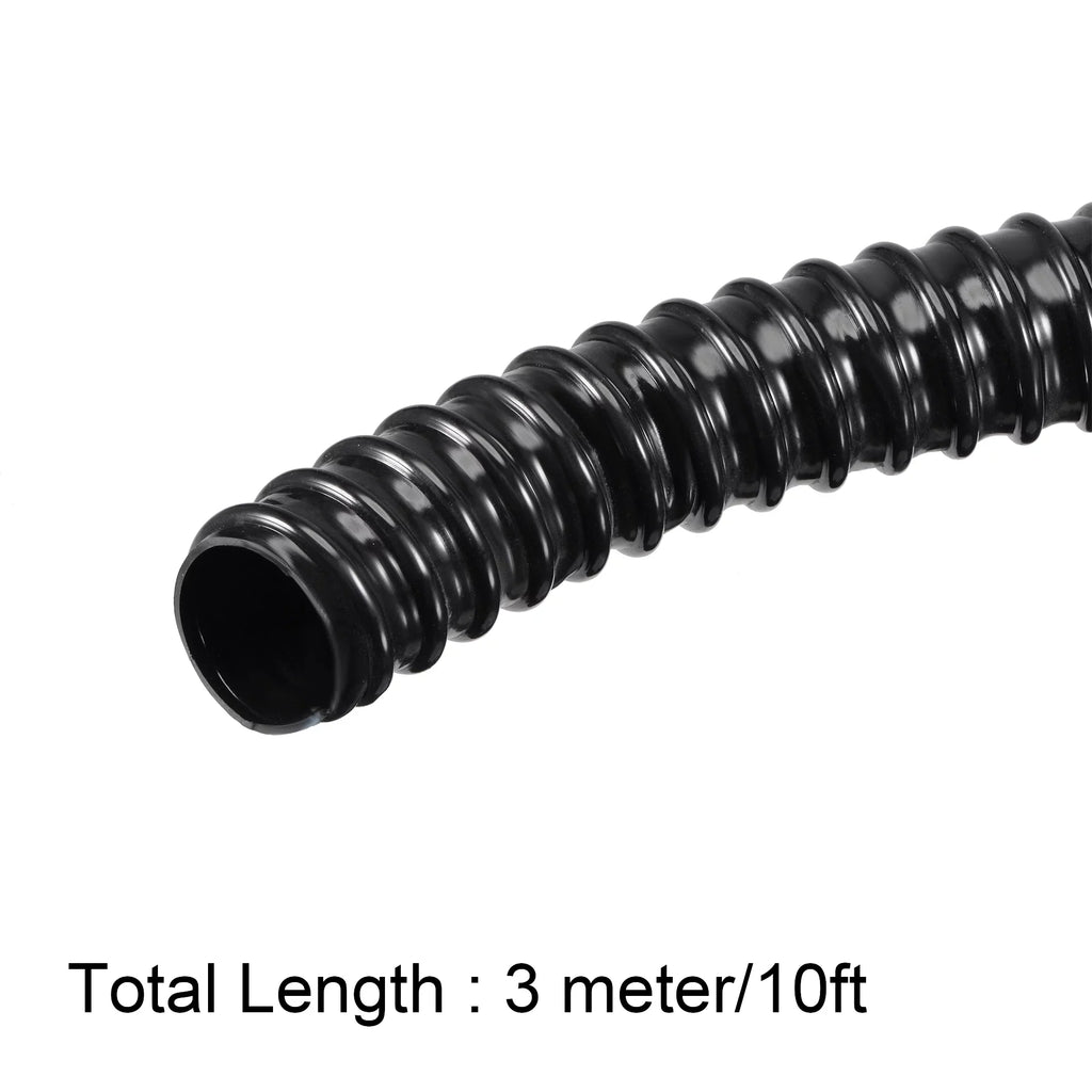 1 Hose, Aquarium Inch Black Tube Corrugated 10ft ID