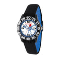 Blue Teacher Red Reversible Elastic Watch, and Balloon Plastic Strap, Black Time Nylon Black WRB000110 Boys'