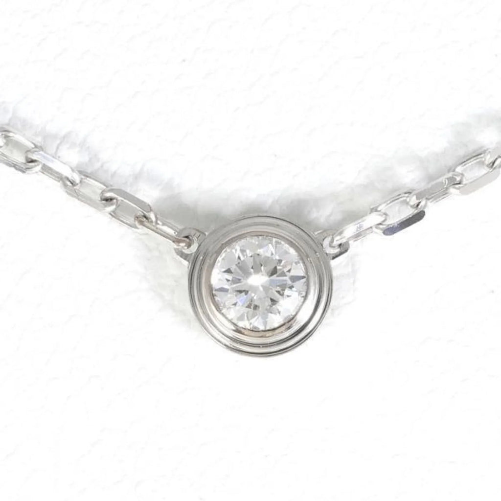 Total K18WG Pre-Owned Similar weight Approx. Diamond 41cm SM approx. Necklace Cartier 3.0g D'Amour (Good)