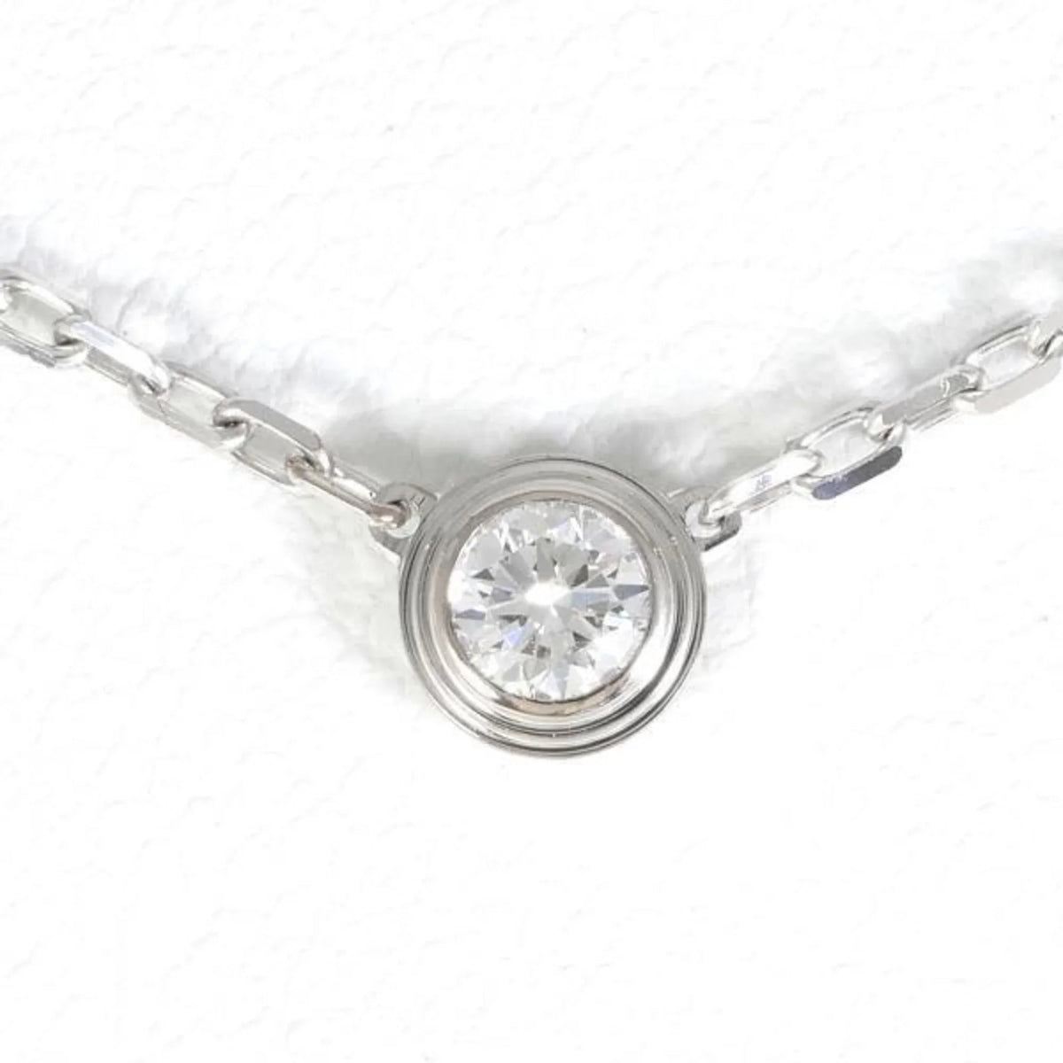 Total K18WG Pre-Owned Similar weight Approx. Diamond 41cm SM approx. Necklace Cartier 3.0g D'Amour (Good)