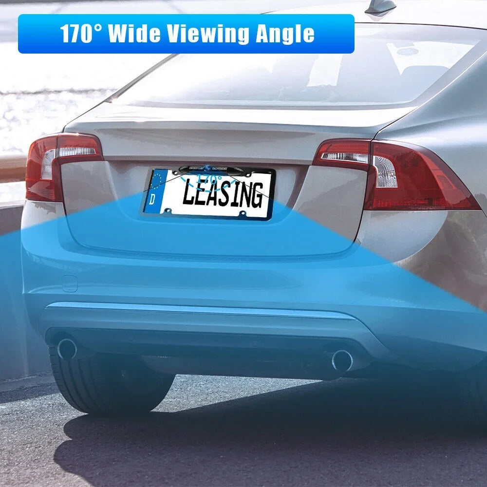 with Night - Camera Rear View License Frame Plate Backup Car Vision