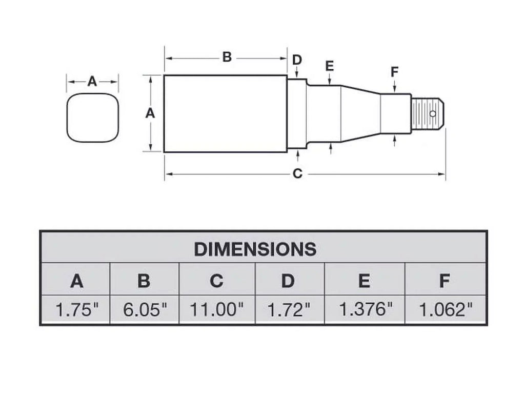 To Pair Inch 5-Bolt (2) 1-3/8 Spindles 5 Hub - &amp; Trailer Bearings Assemblies Square Tapered Includes Inch Stock on Inch 1-1/16 of