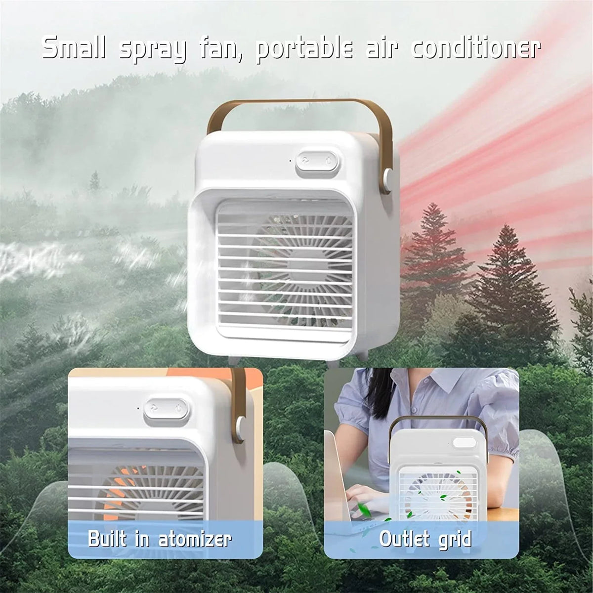 Air Personal Camping Ultra Home Ventilation Evaporative Tank Kitchen Portable office Speed 3 YHAIOGS Water Cooler