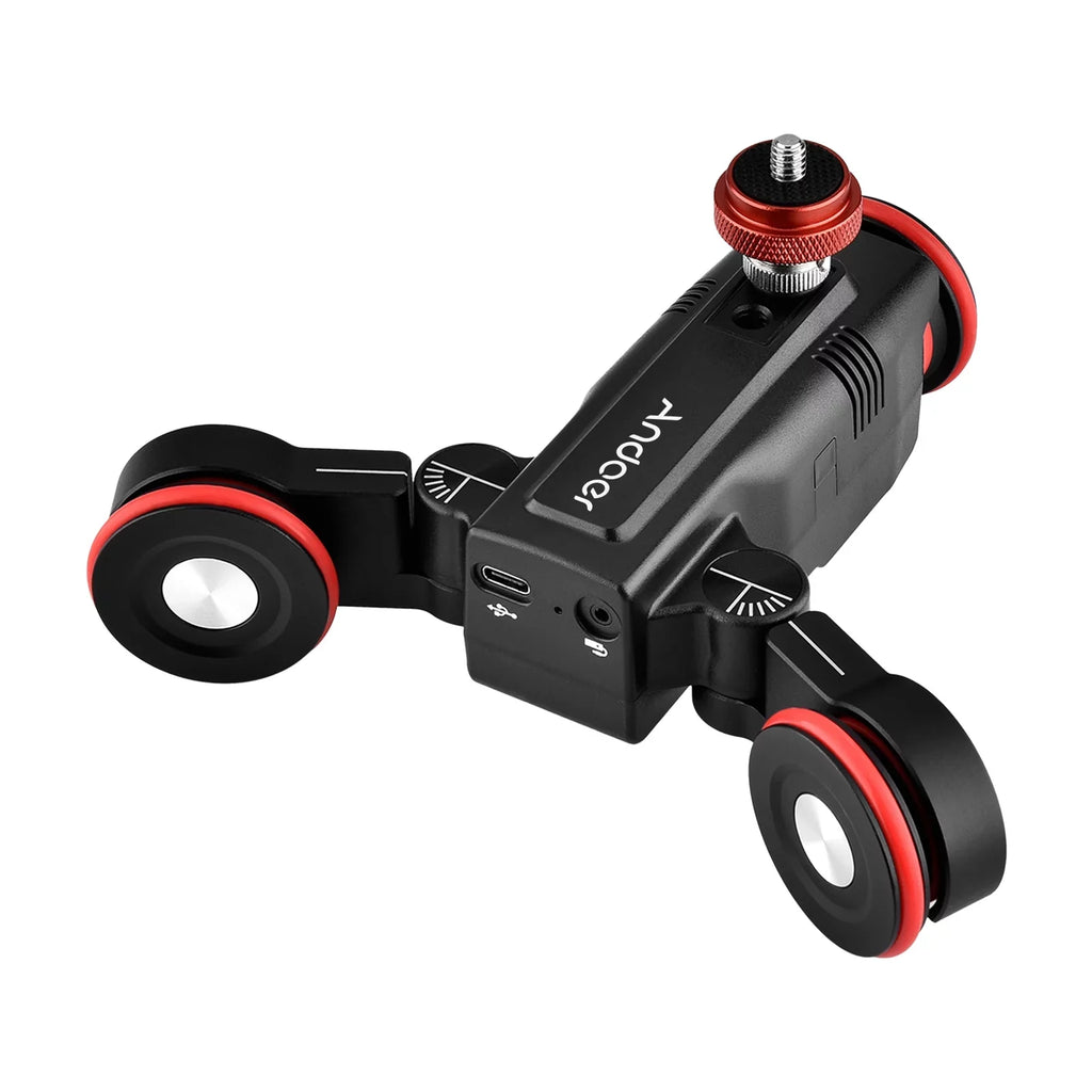Motorized Dolly Wireless Video APP Auto Dolly,Adjustable Motorized L5i Mobile Andoer dsfen Car Dolly 3-Wheels Car APP Speed Auto Dolly Slider Time-Lapse 3-Wheels Dolly Slider 3-Wheels Video Line