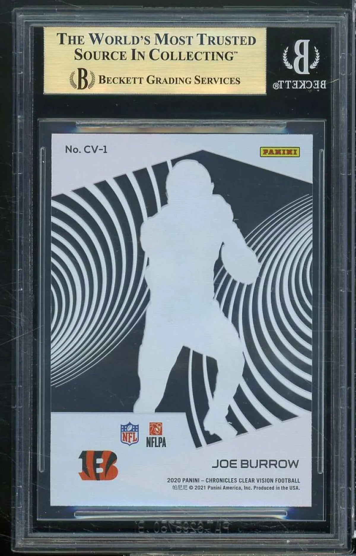 Vision Rookie 9) (9.5 Joe 9.5 Clear #1 Rookies 9.5 Panini Burrow 2020 9.5 BGS