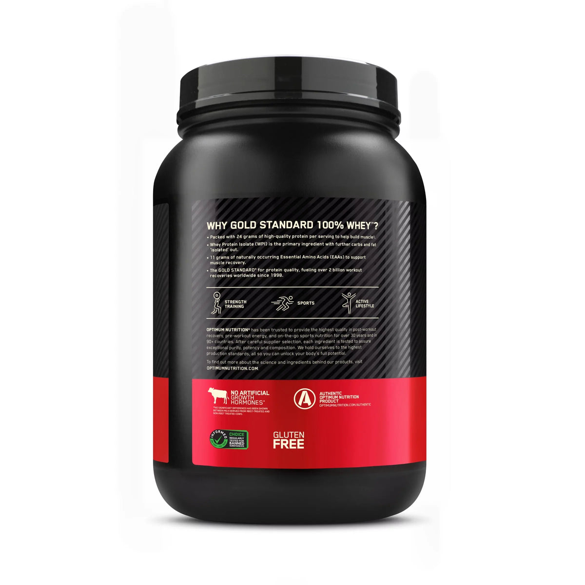 Standard 28 100% Gold Rocky Powder, Whey 2 Protein Servings Nutrition, lb, Optimum Road,