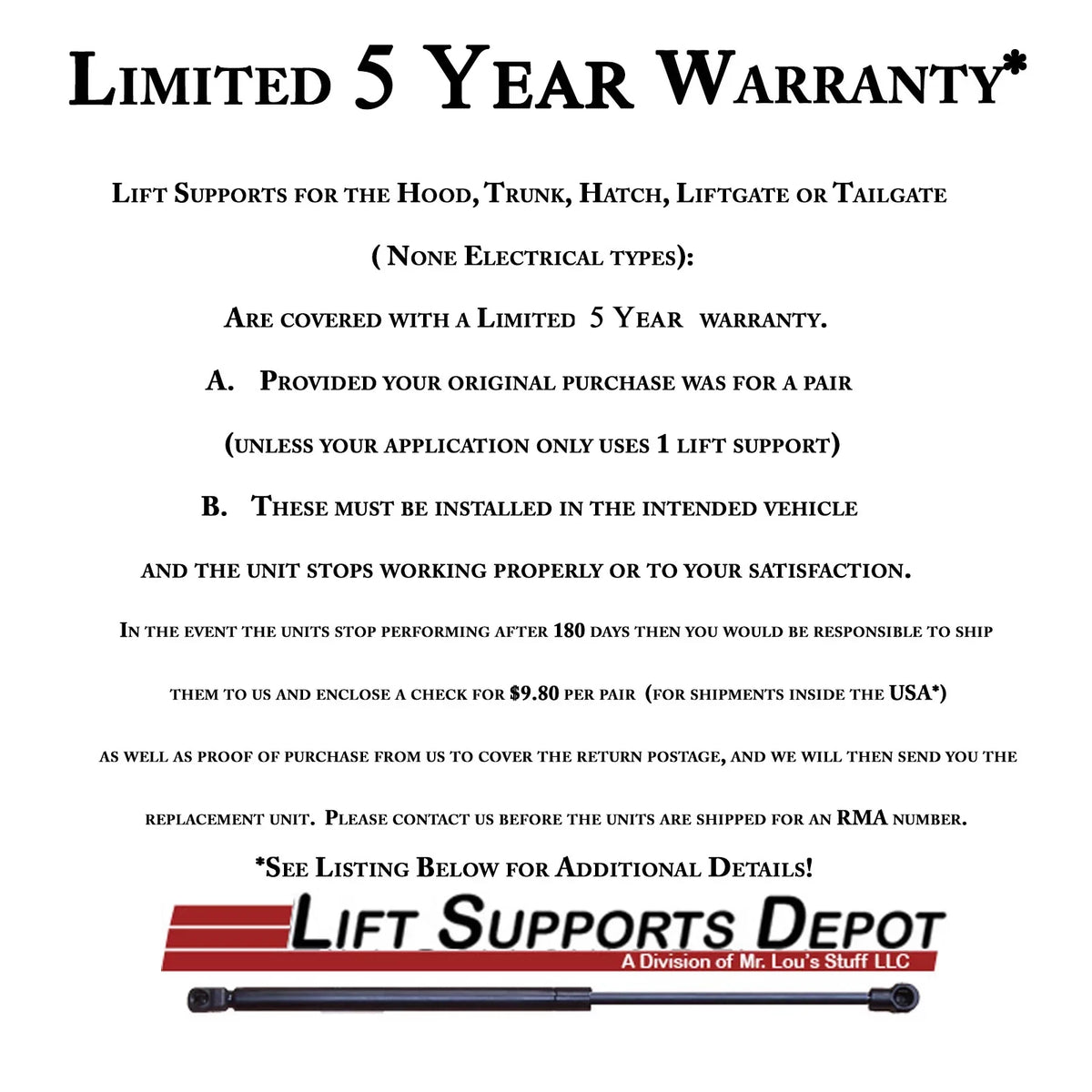 2 Lift to - 2020 Gas with 2016 2019 Chevrolet Canyon Depot Shock PM3866-a 2017 Compatible 2015 Colorado Lift. Gmc 2018 Supports Hood 2022 2021 Qty