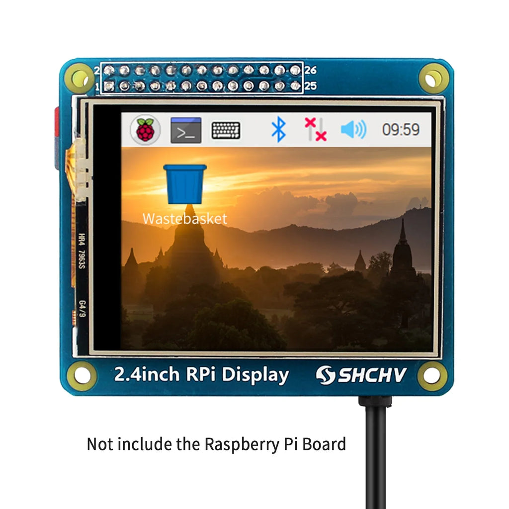 W LCD 2.4" Screen Zero Raspberry 320*240 Display Pixel 4B 3B+ Touch TFT Pi for 2