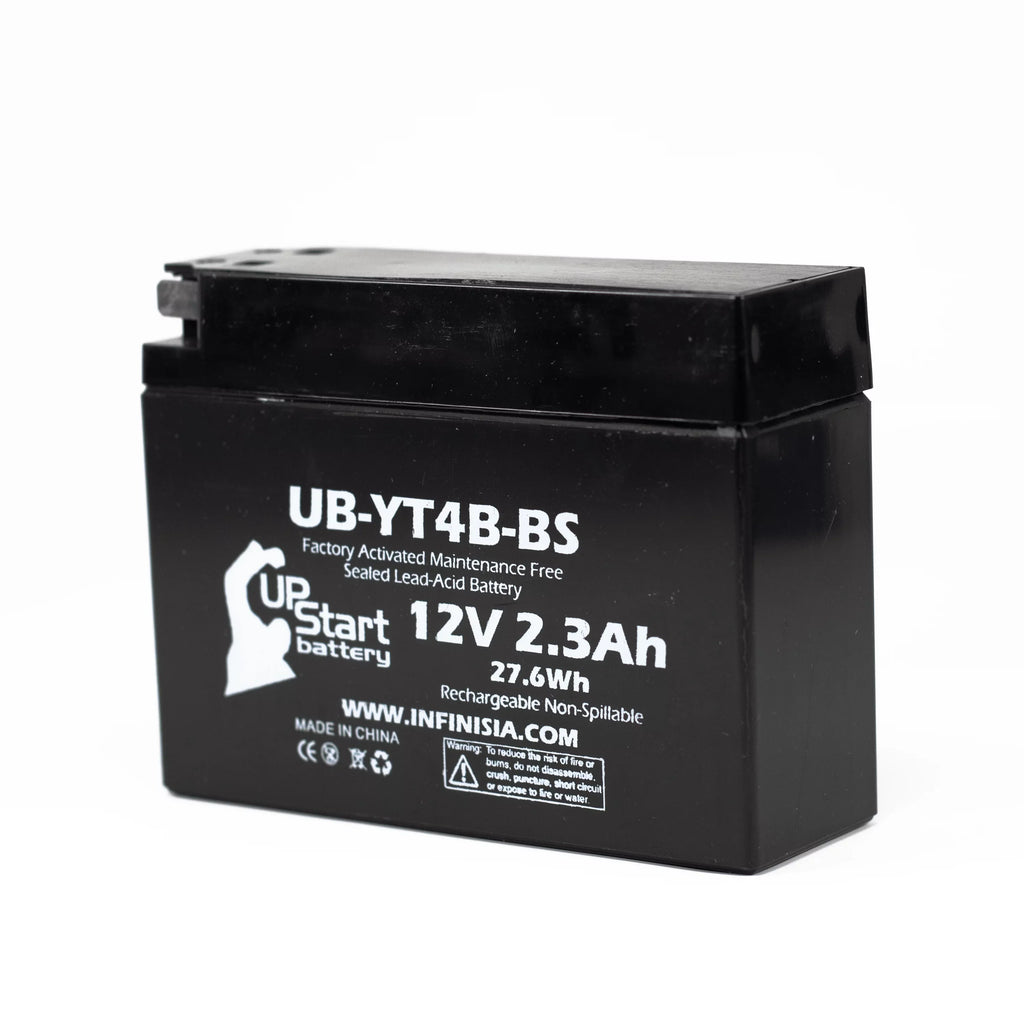 Yamaha UB-YT4B-BS - for Maintenance 400CC Motorcycle Battery Free, SR400 3-Pack 2.3Ah, Battery Factory 12V, UpStart Activated, 2006 Replacement