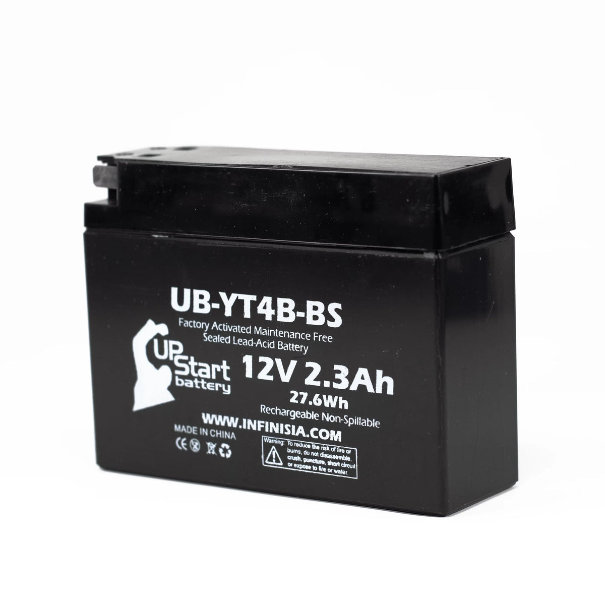 Yamaha UB-YT4B-BS - for Maintenance 400CC Motorcycle Battery Free, SR400 3-Pack 2.3Ah, Battery Factory 12V, UpStart Activated, 2006 Replacement