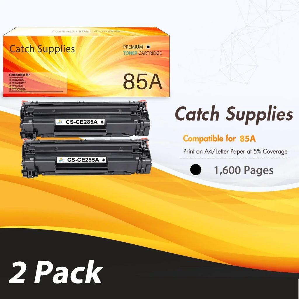 M1132 HP M1212nf Ink HP Pro Black for P1102w P1102whp 85A CE285A 2 LaserJet M1212 Series Printer M1217nfw for Cartridge Toner 85A CE285A P1005 MFP M1217 P1102 Compatible * M1210