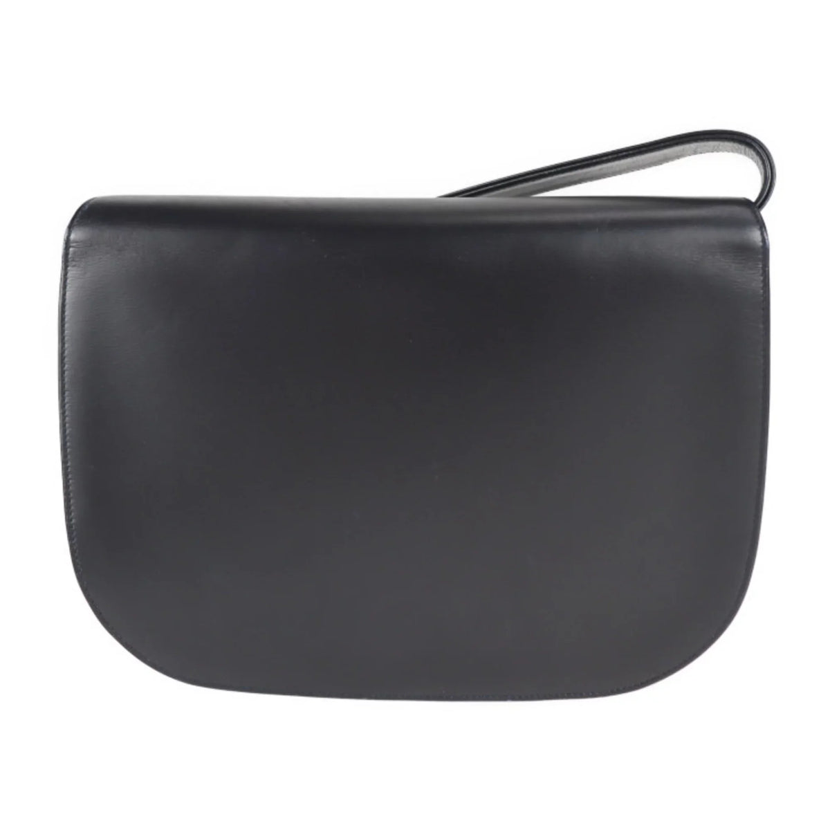 Pre-Owned line calf navy Cartier bag (Good) shoulder 2WAY dark CARTIER clutch leather sapphire