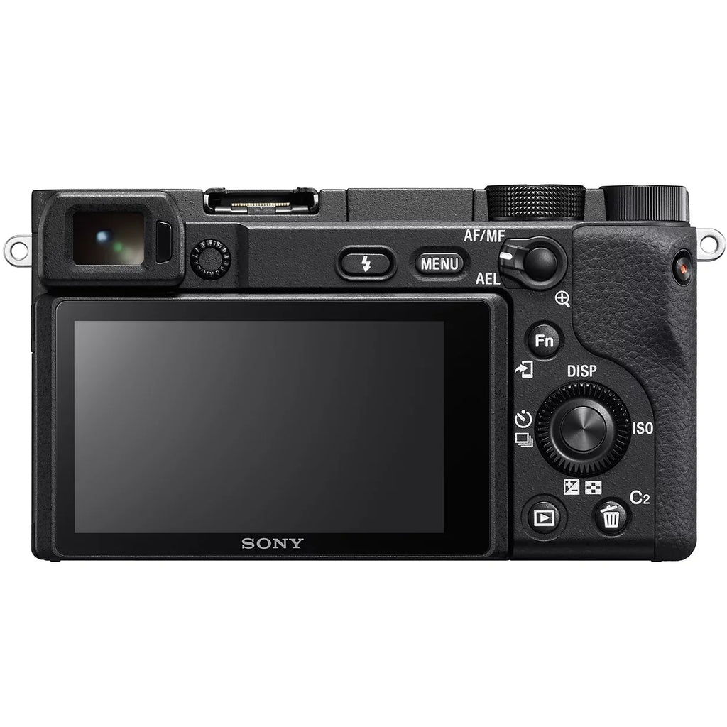 Editing Bundle Camera ILCE-6400L/B Lens Power 4K 0.43x & Case Deco f/3.5-5.6 16-50mm Gear 2.2X OSS a6400 Battery (Black) Sony Extra Set Telephoto with Lens + Kit Angle Wide Mirrorless and Filter