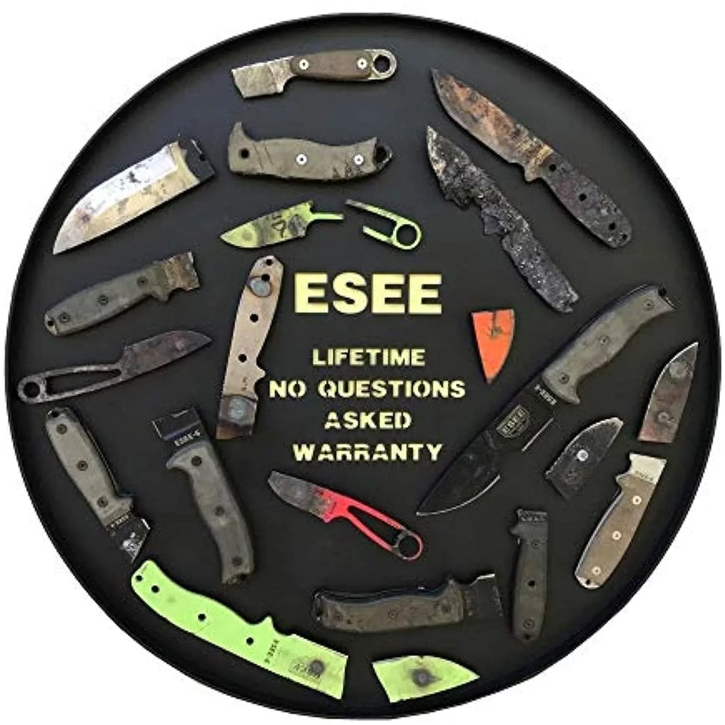Ashley Black ESEE Blade Steel AGK-OR Carbon Orange 1095 Game & Knife Fixed Knives G10