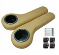fit Universal Golf EZGO Rest Cup Yamaha Seat Arm Holders Cart Tan Rear Car Club
