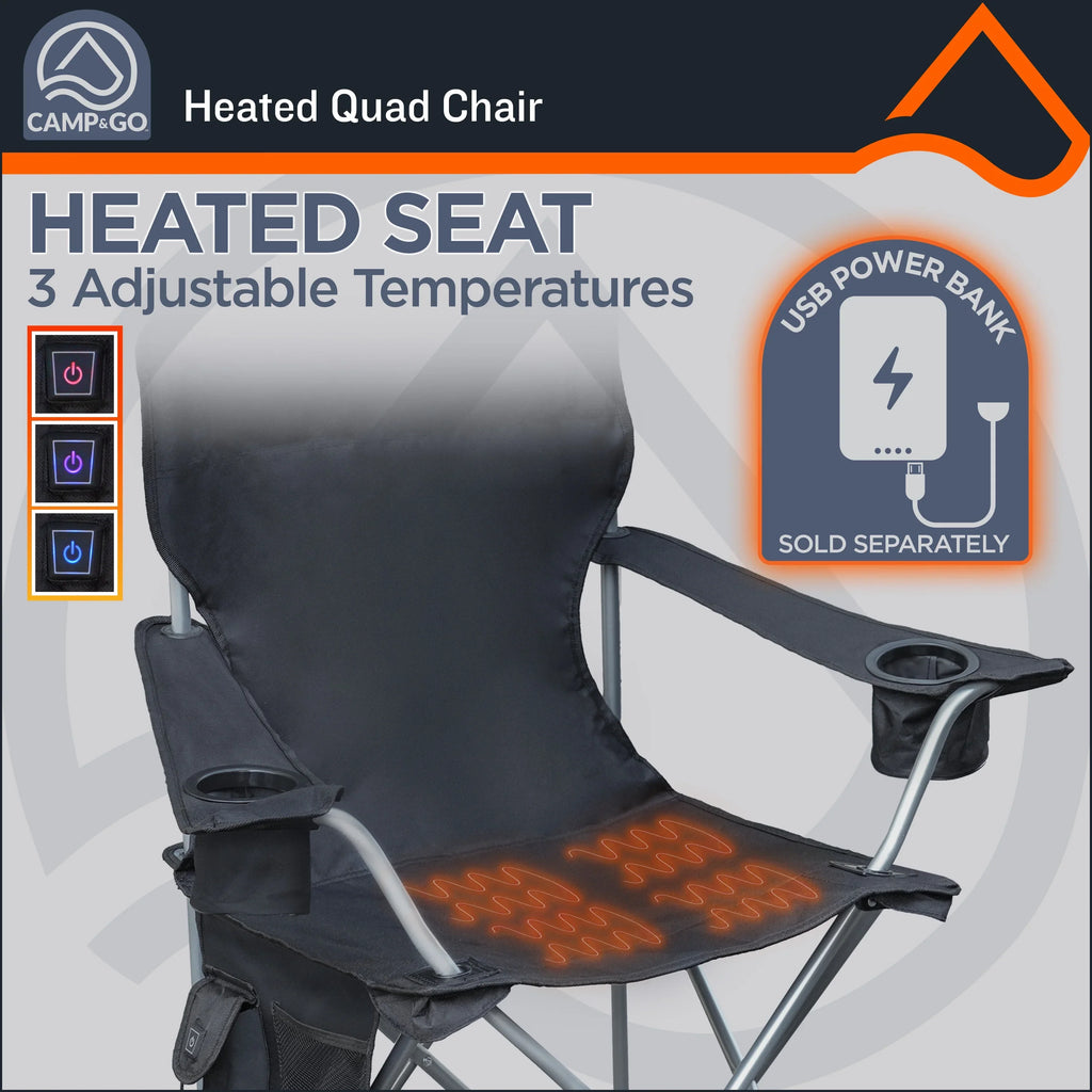Quad chair Deluxe Heated