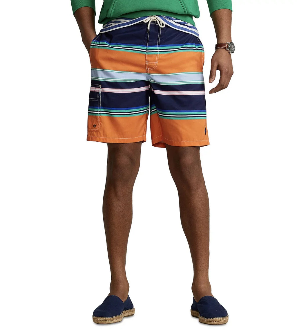 Size Polo Lauren Trunks Ralph Fit Kailua Swim Orange Men's Small Classic