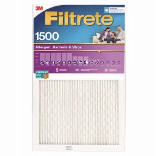 of 25" 3 x 4 Quantity Filtrete 1" Filter Purple Air MPR 3M 2001-4 x 1500 - 16" Month