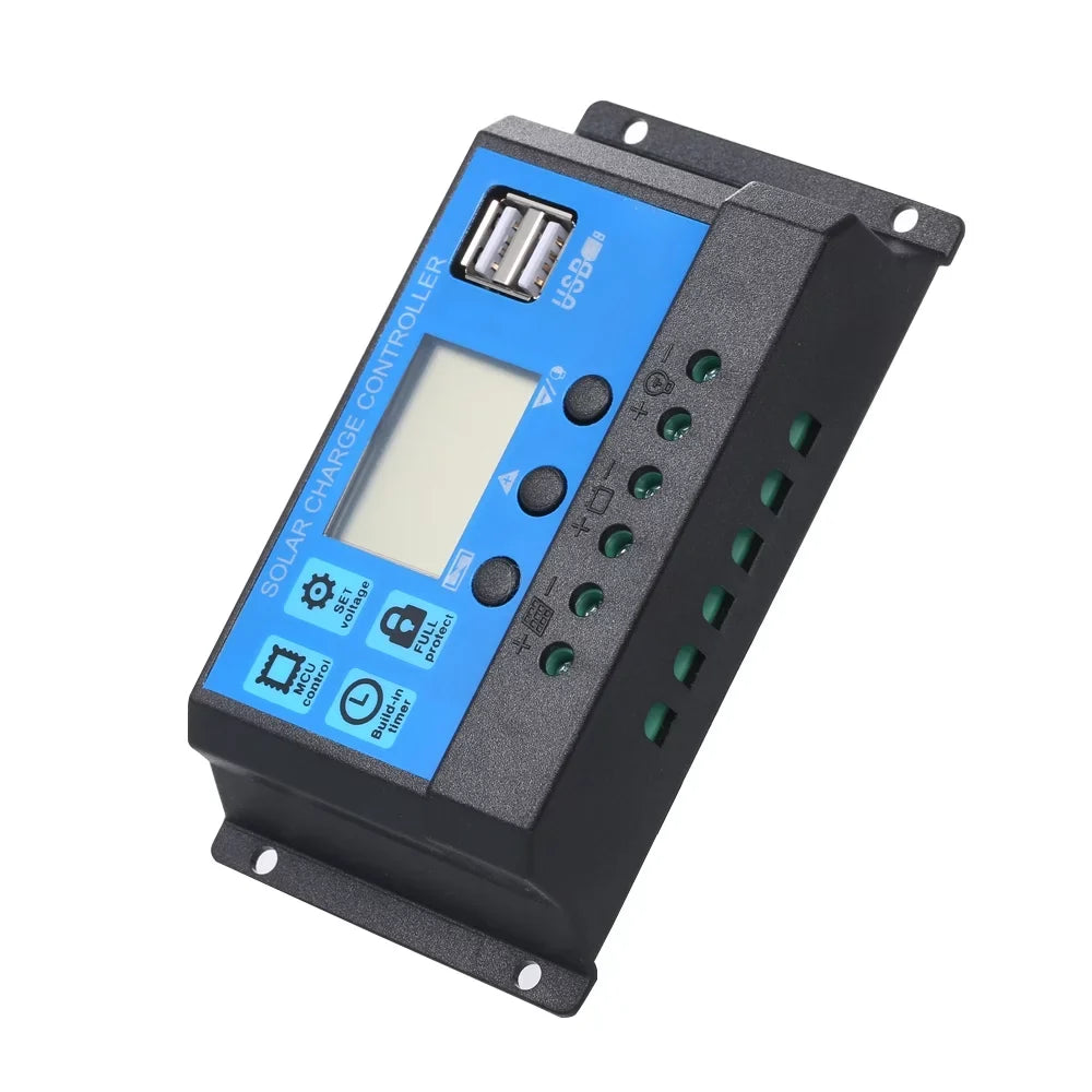 IP65 Charge /24V 50W Dual Solar USB Resistance Charge & Controller 2 Solar 5V/18V with Output Water Intelligent DC Ports PWM Regulator Panel Car