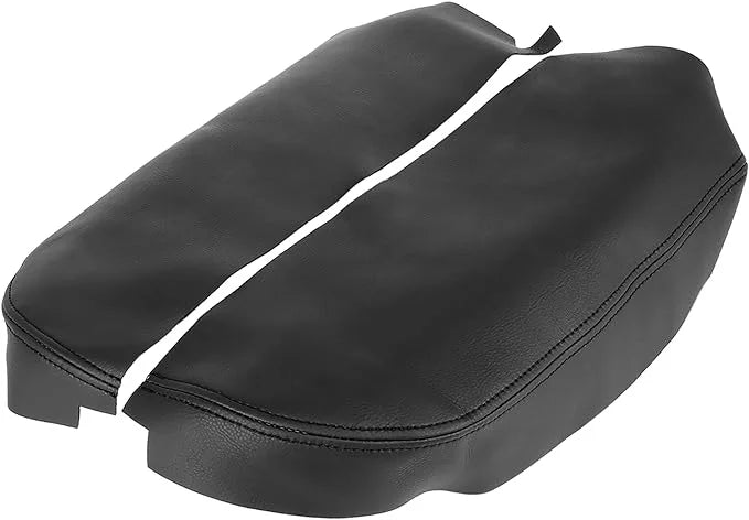 Lid Seat for Lid Center Cover Replacement X Acura Box MDX Armrest Included 2007-2013 Black Microfiber Protector Console Not Car AUTOHAUX Leather Pair Armrest
