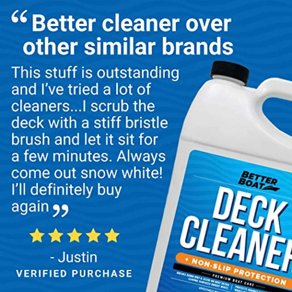 Wash Cleaner Fiberglass Composite Soap Floor for Hull to Skid Plastic, Boat Supplies Aluminum Deck Clean Stick Gallon Marine & Boat Sealant Vinyl Cleaner Surface, Grade Boat Cleaner Non Cleaning Anti