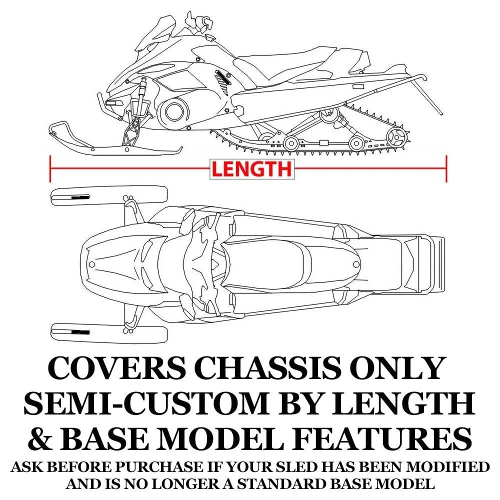 model Trailerable 165, Gear Arctic 600 Cat CAT Snow 2020-2020 Compatible 8000 ALPHA MOUNTAIN Sled Denier for Snow ES ONE M Cover Machine snowmobile